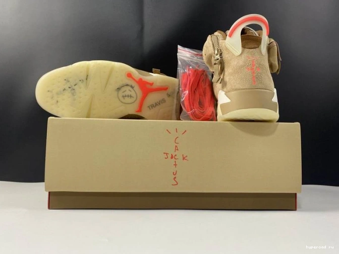 Air Jordan Retro Travis 6 DH0690-200 British Khaki Scott 1216